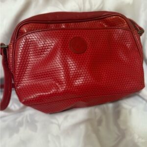 Vintage 80s Liz Claiborne Red Shoulder Bag